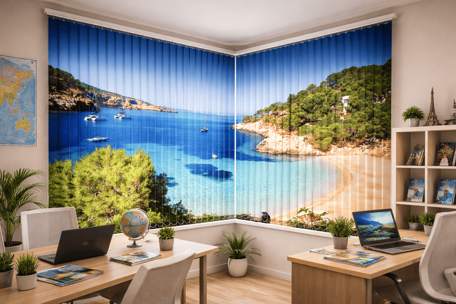 Business - Custom printed vertical blinds for Business