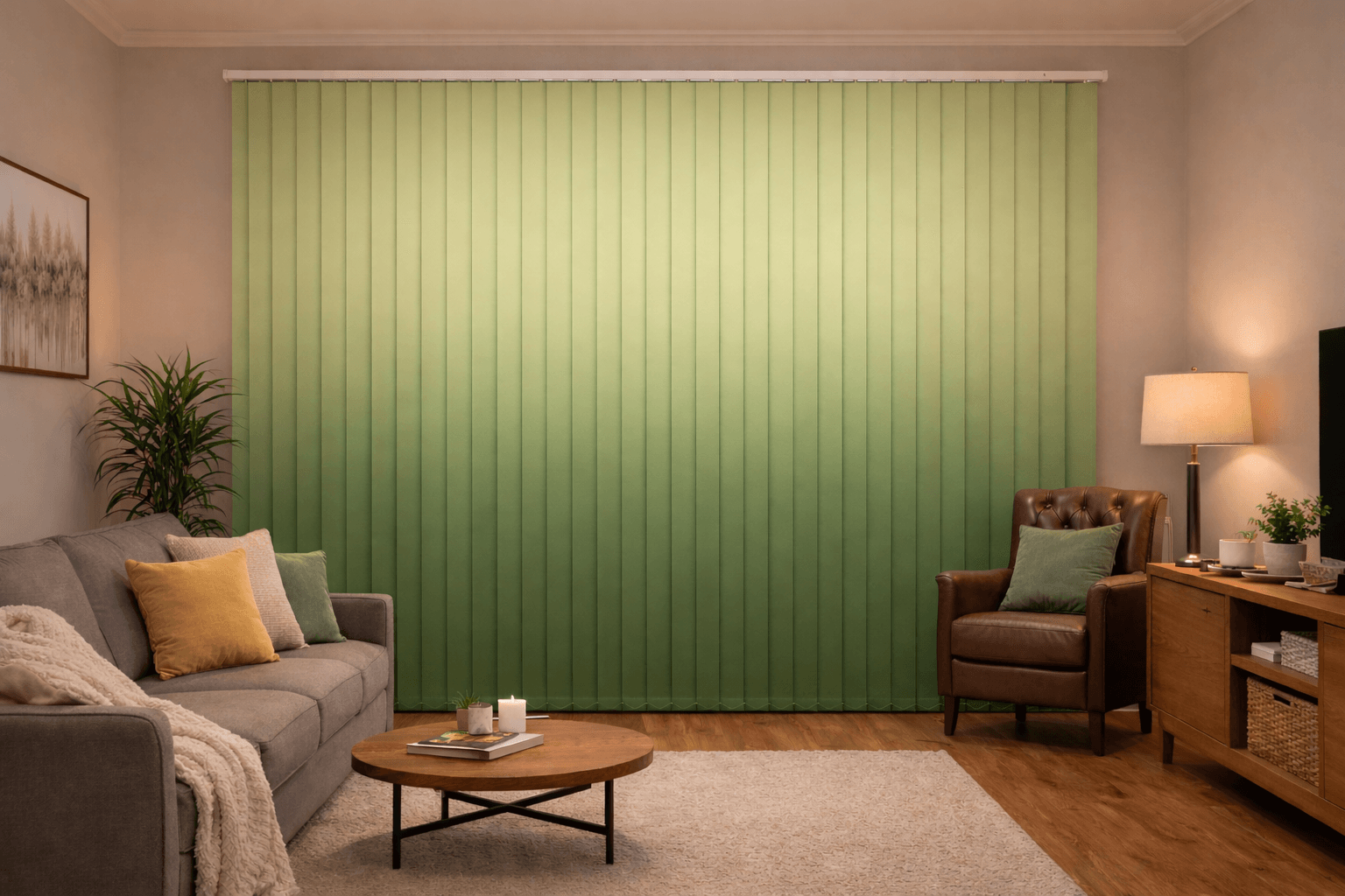Ombre Gradients - Custom printed vertical blinds for Ombre