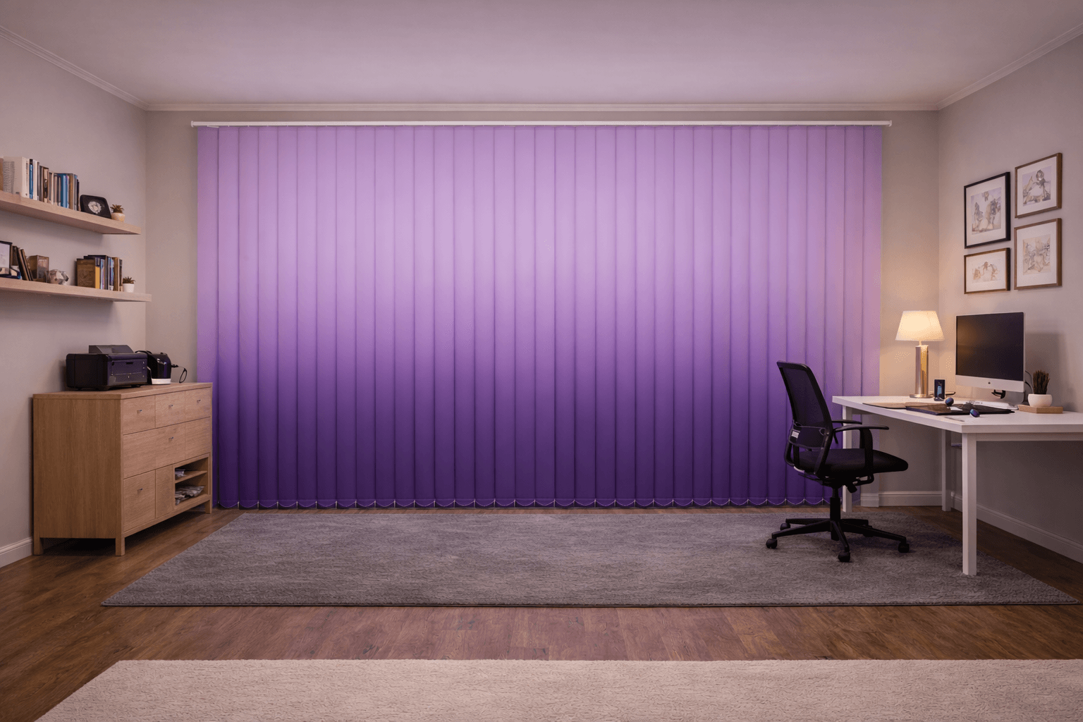 Ombre Gradients - Custom printed vertical blinds for Ombre